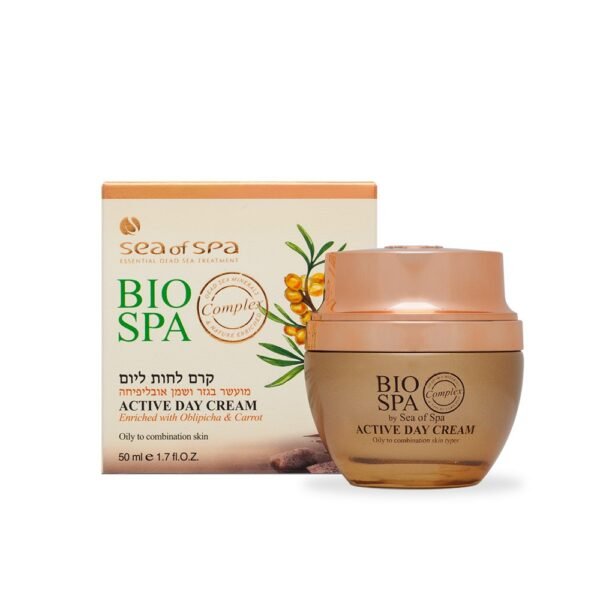 BIOSPA – קרם יום פעיל אובלפיחה וגזר לעור הפנים